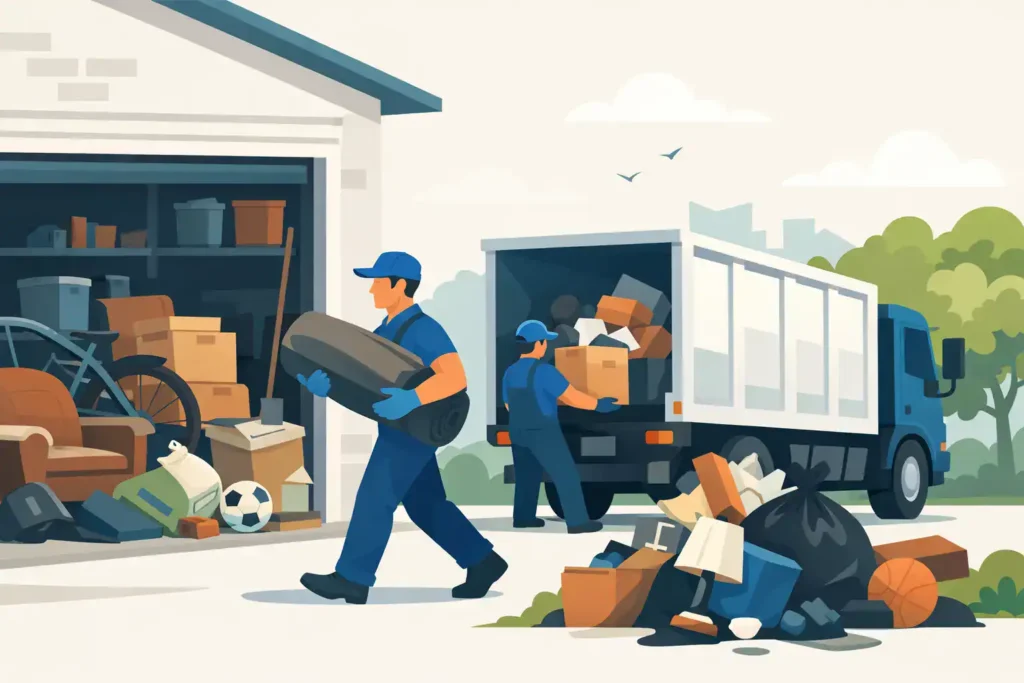 garage cleanout junk removal that works featured