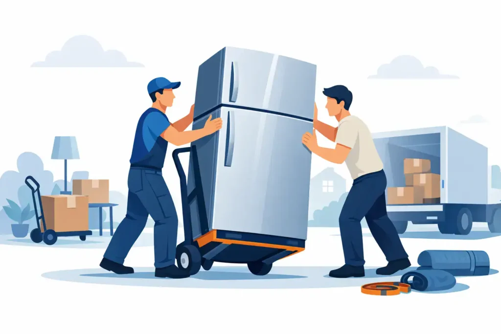how to move a refrigerator safely featured